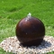 La boule en acier de fontaine de jardin de caractéristique de l'eau de sphère de Fuxin Corten a formé